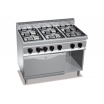 Газовая плита Bertos G7F6PW+FG / G7F6PW+FG-F (Macros 700) (с 6ю конфорками и газовой печью 2/1)
