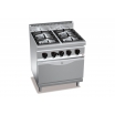 Газовая плита Bertos G7F4+FG / G7F4P+FG (Macros 700) (с 4мя конфорками и газовой печью 2/1)