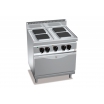 Плита электрическая Bertos E7PQ4+FE1 (Macros 700) (c 4мя квадратными конфорками на электрической печи1/1)