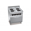 Плита электрическая Bertos E7P4+FE (Macros 700) (с 4мя круглыми конфорками на электрической печи 2/1)